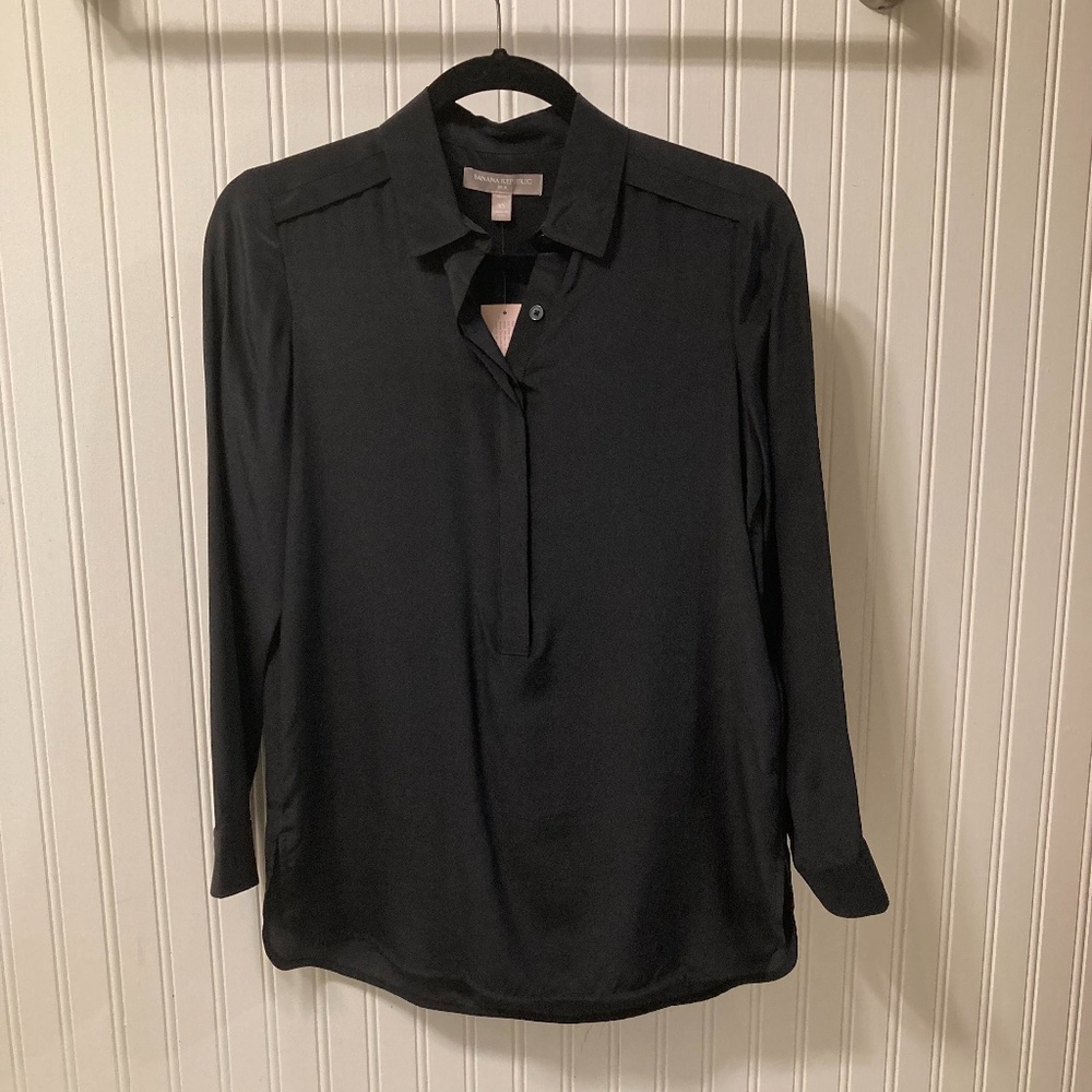 XSP Black Silk blouse